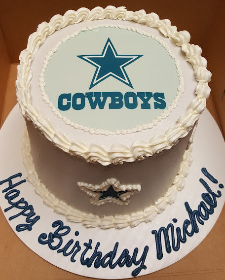 How bout them Cowboys? Dallas Cowboy Birthday Cake! All strawberry and  buttercream!! Happy Birthday Ron!! | Instagram